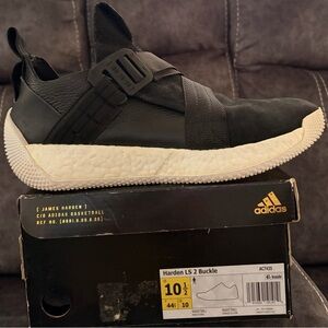 adidas Men's Black Athletic Slip-On Shoes with White Midsole sz 10.5